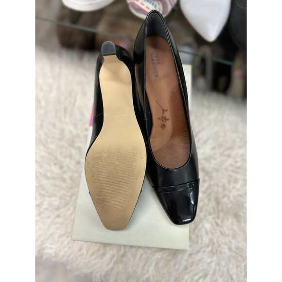 Ros Hommerson Racine Black Leather Pumps in 8.5 - Picture 2 of 2